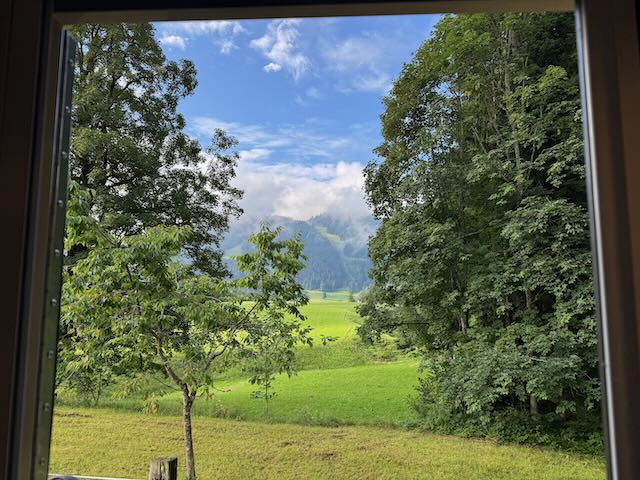 Blick aus der Kabine